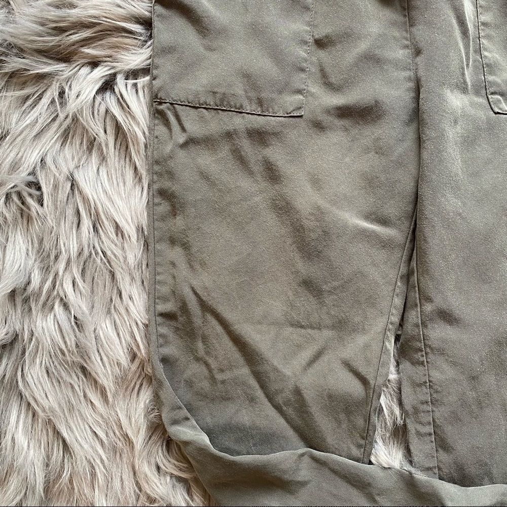Tilly’s White Fawn Paper Bag Waist Pants, S - Picture 3 of 6